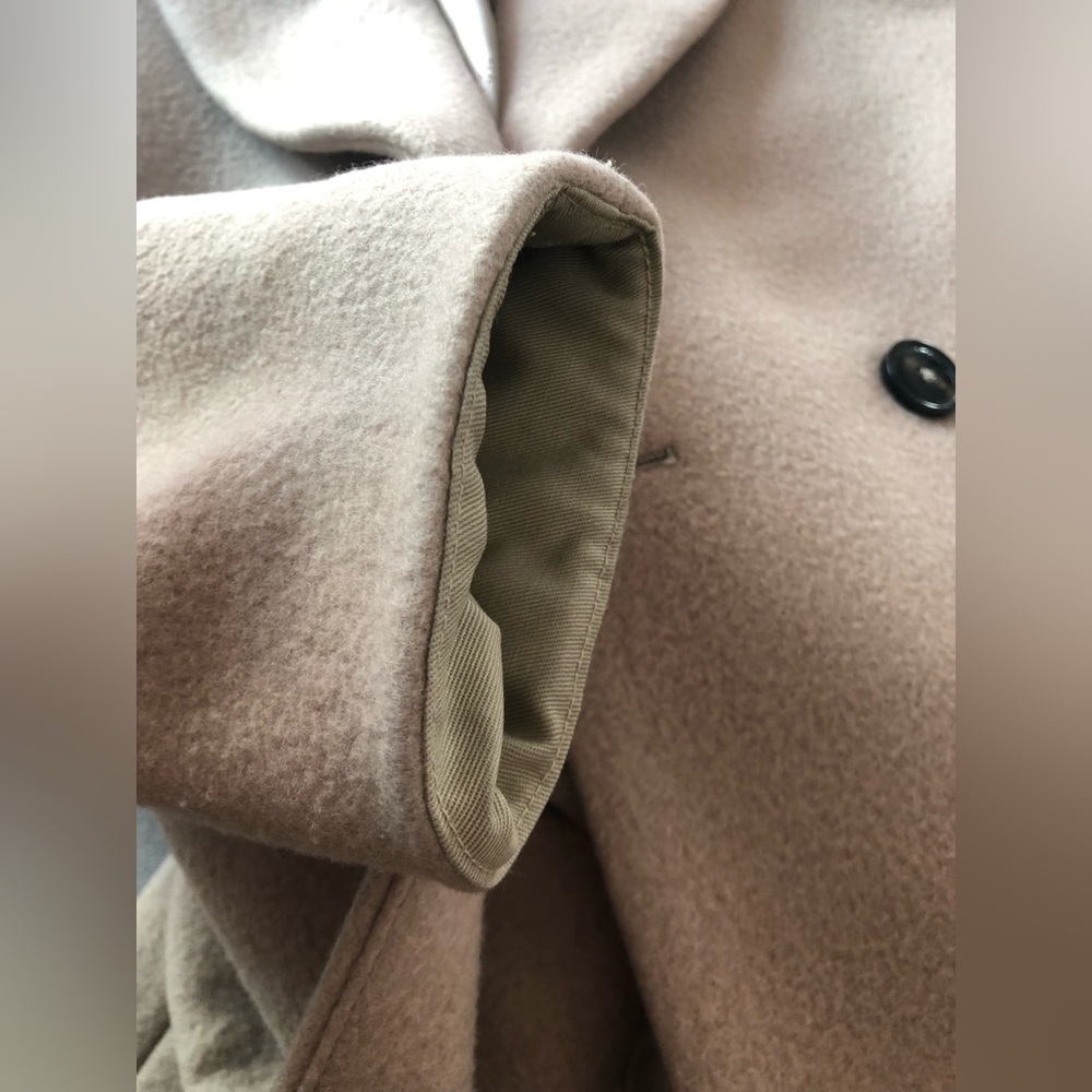 Cream Beige Wool Cashmere Double Breasted Coat by Closed XS - Picture 8 of 12